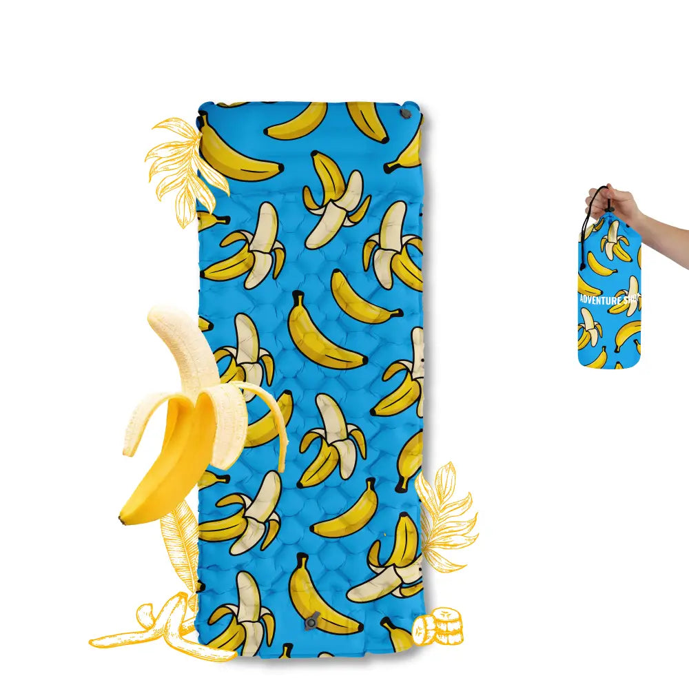 Inflatable Beach Mat with Built-In Pump
